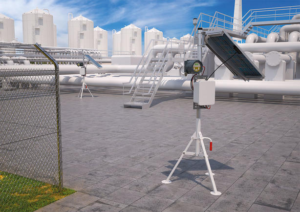 Portable gas monitoring at chemical plant