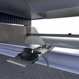 Ultrasonic sensor in a silo
