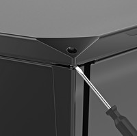 Opening the enclosure lid is easier than ever 